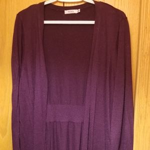 CLOSING SALE!! Plum coloured open cardigan